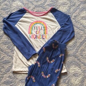 Cat & Jack Blue and Cream 'Full of Wonder' Pajama Set